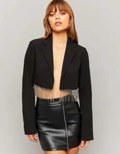 Blazer corto con cascata di strass^Tally Weijl New