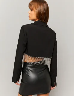 Blazer corto con cascata di strass^Tally Weijl New