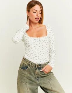 Body A Fiori con Dettaglio in Pizzo^Tally Weijl Shop
