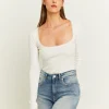 Body Basico Bianco con Dettaglio in Pizzo^Tally Weijl Clearance