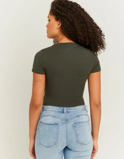 Body Basico Kaki a Maniche Corte^Tally Weijl Sale