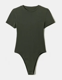 Body Basico Kaki a Maniche Corte^Tally Weijl Sale