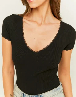 Body Basico con Orli in Pizzo^Tally Weijl Clearance