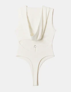 Body Bianco con Cappuccio e Dettaglio Sexy^Tally Weijl Store