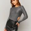 Body Cut Out Grigio in Lurex^Tally Weijl New