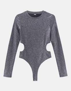 Body Cut Out Grigio in Lurex^Tally Weijl New