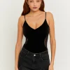 Body in Velluto con Dettagli in Mesh^Tally Weijl Hot
