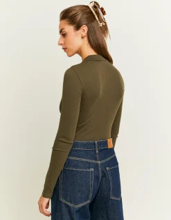 Body Kaki con Colletto Polo^Tally Weijl Online