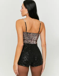 Body Stampa Leo con Spalline Cristalli^Tally Weijl Best
