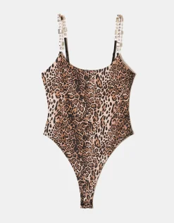 Body Stampa Leo con Spalline Cristalli^Tally Weijl Best