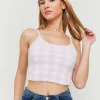 Bralette a Quadri Rosa in Maglia Morbida^Tally Weijl Best