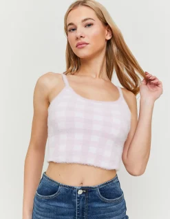 Bralette a Quadri Rosa in Maglia Morbida^Tally Weijl Best
