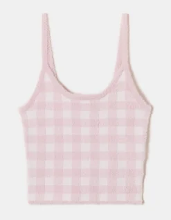 Bralette a Quadri Rosa in Maglia Morbida^Tally Weijl Best