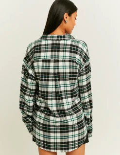 Camicia Oversize a Quadri Verde e Nera^Tally Weijl Best Sale