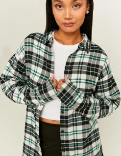 Camicia Oversize a Quadri Verde e Nera^Tally Weijl Best Sale