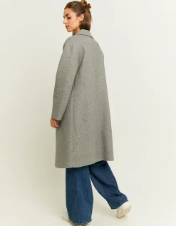 Cappotto in Finta Lana Grigio^Tally Weijl Clearance