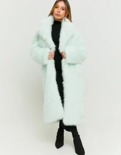 Cappotto in Finta Pelliccia Lungo Menta^Tally Weijl Discount