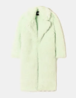 Cappotto in Finta Pelliccia Lungo Menta^Tally Weijl Discount