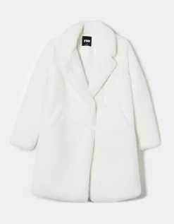 Cappotto lungo Bianco in pelliccia sintetica^Tally Weijl New