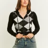 Cardigan a Quadri con Cappuccio^Tally Weijl Shop