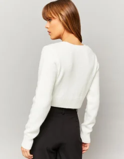 Cardigan Corto Bianco con Strass^Tally Weijl Best Sale