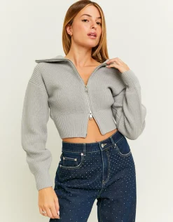 Cardigan Nero con Chiusura Zip^Tally Weijl Clearance