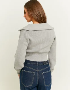 Cardigan Nero con Chiusura Zip^Tally Weijl Clearance