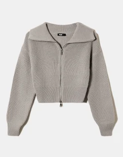 Cardigan Nero con Chiusura Zip^Tally Weijl Clearance