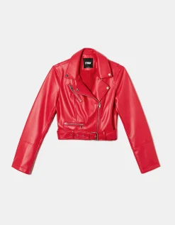 Chiodo In Similpelle Rosso^Tally Weijl Clearance