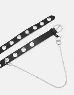 Cintura Nera con Borchie Piatte^Tally Weijl Store