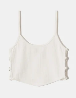 Crop Top Bianco con Strass^Tally Weijl Cheap