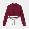 Crop Top Cut Out Rosso^Tally Weijl Cheap