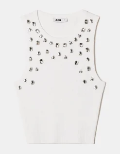 Crop Top in Maglia con Strass^Tally Weijl Shop