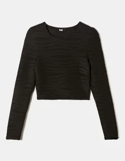 Crop Top con Increspature in Rilievo^Tally Weijl Cheap