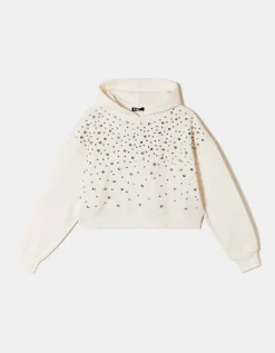 Felpa con Cappuccio con Cristalli^Tally Weijl Best Sale