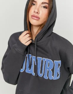 Felpa con Cappuccio Oversize con Patch^Tally Weijl Flash Sale
