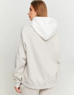 Felpa con Cappuccio Oversize Beige con Patch^Tally Weijl Best