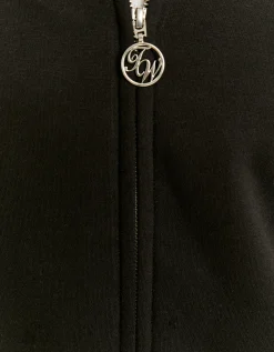 Felpa con Zip Nera^Tally Weijl Cheap