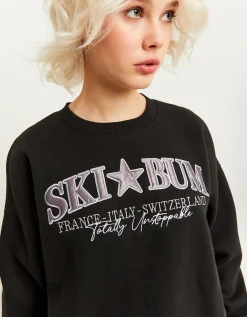 Felpa Fantasia Oversize Nera^Tally Weijl Fashion