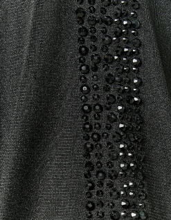 Felpa Nera con Bande in Strass^Tally Weijl Discount