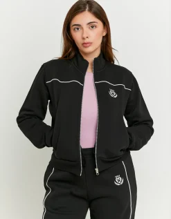 Felpa Nera con Zip^Tally Weijl Clearance