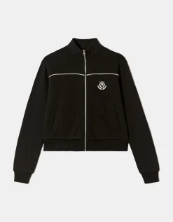 Felpa Nera con Zip^Tally Weijl Clearance