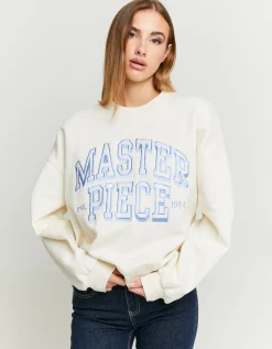 Felpa Oversize Bianca con Patch^Tally Weijl Hot