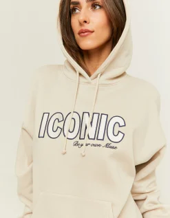 Felpa Oversize Grigia con Stampa^Tally Weijl Cheap