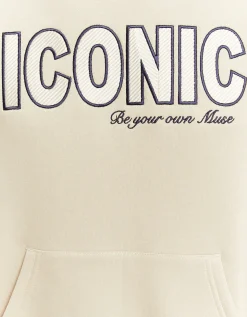 Felpa Oversize Grigia con Stampa^Tally Weijl Cheap