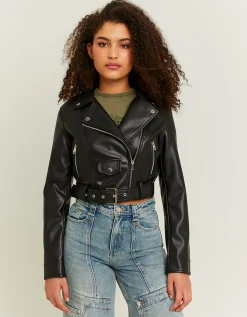 Giacca Biker in Similpelle Nera^Tally Weijl New