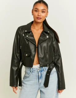 Giacca Biker in Similpelle Nera^Tally Weijl Shop