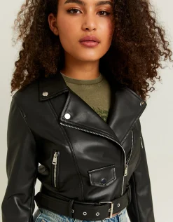 Giacca Biker in Similpelle Nera^Tally Weijl New