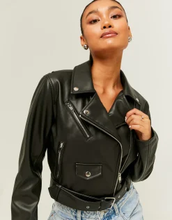 Giacca Biker in Similpelle Nera^Tally Weijl Shop