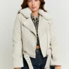 Giacca Biker Scamosciata con Colletto in Pelliccia Sintetica^Tally Weijl Store